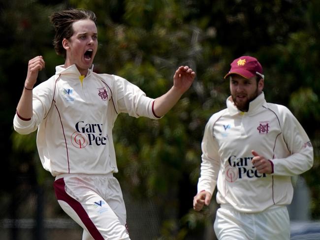 Tom Kelly of Murrumbeena appeals for a wicket during a Cricket Southern Bayside game last season.