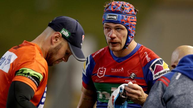 Adam O’Brien praised Kalyn Ponga’s toughness. Picture: Shane Myers/NRL Photos