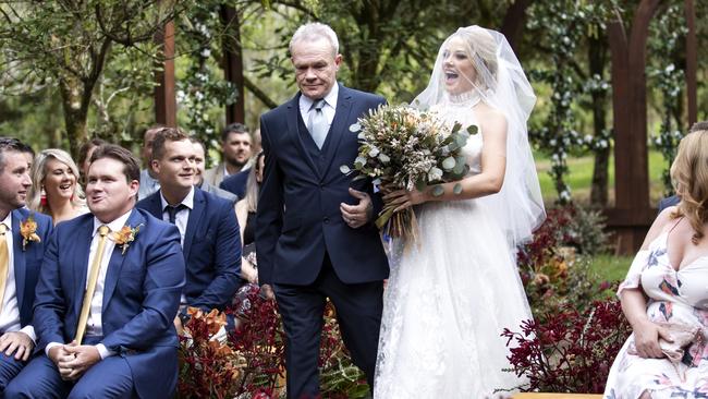 Mick was unimpressed with how Jessika’s family behaved at the wedding: MAFS/Channel 9