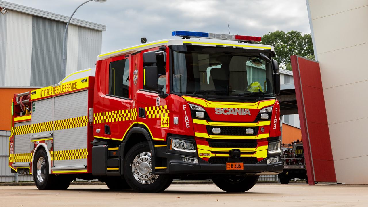 Northern Territory Fire and Emergency Services (NTFES) unveiled its new fire truck, stationed at Marrara. Picture: Pema Tamang Pakhrin