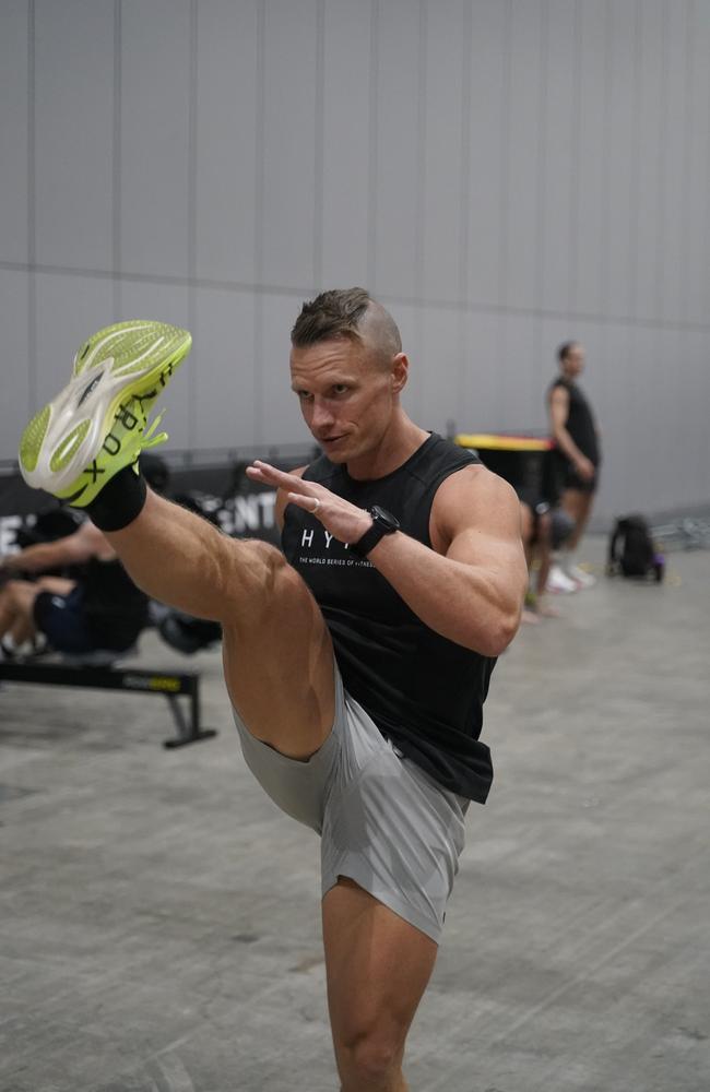 10000 athletes put their fitness to the test in a massive Hyrox competition this weekend (14-15 Dec) at Melbourne Exhibition and Convention Centre. Peter Day. Picture Valeriu Campan