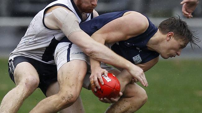 Harry Whitty, playing for VAFA, has signed with Kangaroo Flat. Picture: Yuri Kouzminn