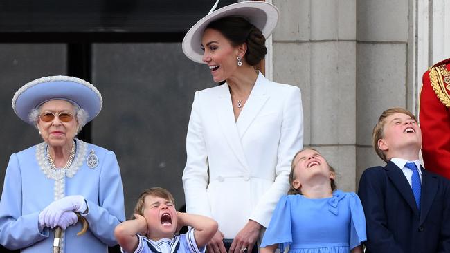 Prince Louis stole the show. Picture: AFP