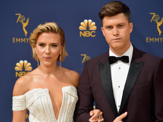 The actress met Jost in 2017 when she hosted an episode of SNL. Picture: Matt Winkelmeyer/Getty Images