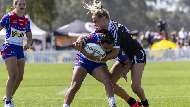 Women's Koori Knockout grand final, Redfern All Blacks vs Newcastle Yowies. Picture: Andrea Francolini