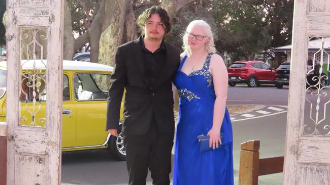 Mathew Cullen and Tarlia Moyle-Clough at the Hervey Bay State High School formal.