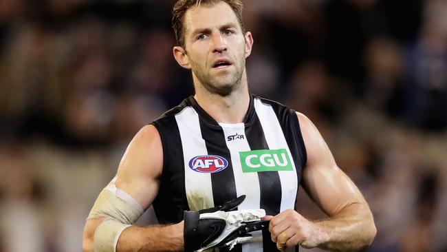 Travis Cloke has told Collingwood he wants to be traded. Picture: Getty