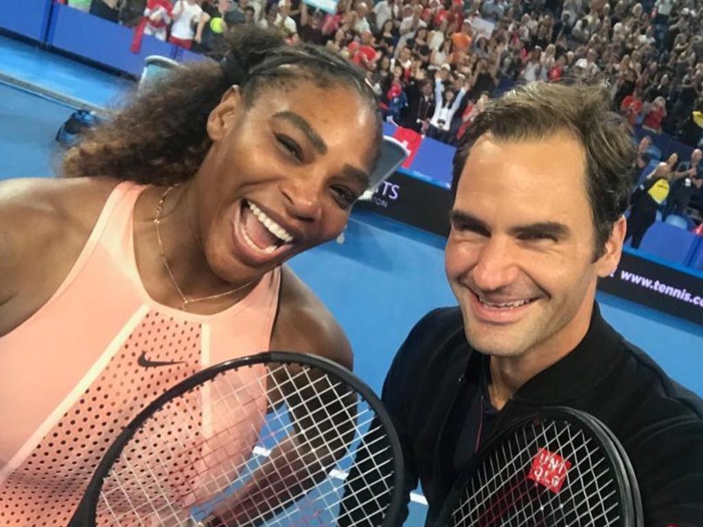 Serena Williams and Roger Federer.