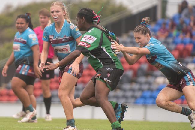 Mackay Cutters vs Townsville Blackhawks Harvey Norman U17's Saturday 22 February 2025 Picture:Michaela Harlow