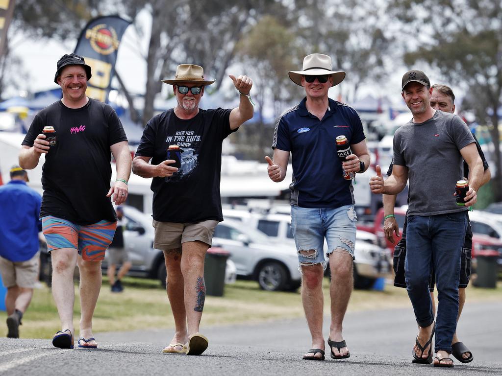 Crowds flock to Mount Panorama to get ready for the 2024 Bathurst 1000 supercar race. Picture: Sam Ruttyn