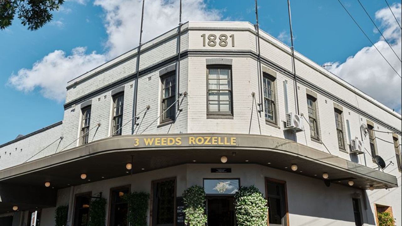 The Three Weeds pub in Rozelle was purchased in September 2019.