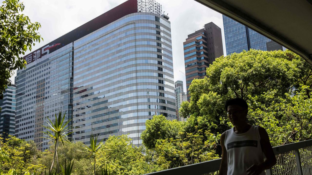 A general view of the China Evergrande Centre in Hong Kong. Picture: Isaac Lawrence / AFP