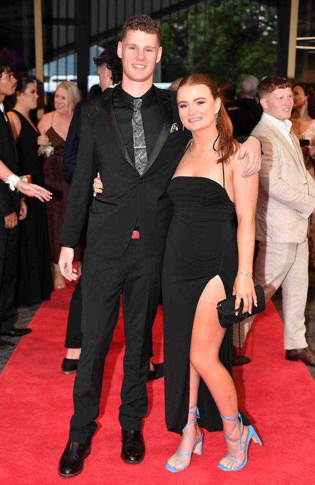 Lochie and Kimberley at Caloundra State High School formal. Picture: Patrick Woods.