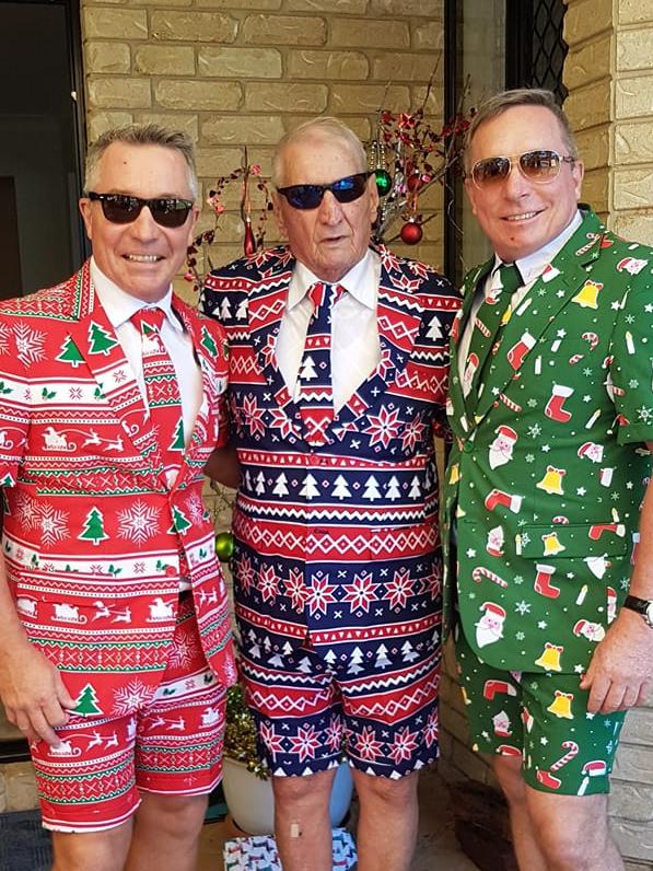 Paul Green pictured with his father Ned and brother Rick.