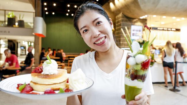 Mari Kamada from Broadbeach displays some Japanese fare from Koto Sanpo in Pacific Fair. Pic Tim Marsden