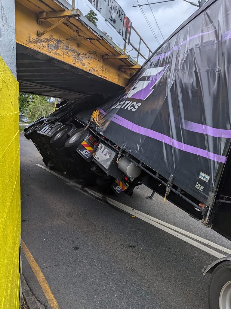 The front of the truck was smashed up bad. Picture Facebook/Daniel Harper