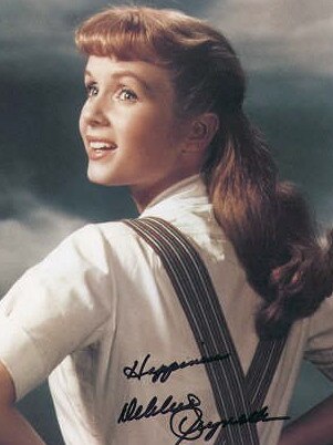 Actor Debbie Reynolds in scene from film “The Singing Nun”.