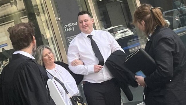 Dwayne O’Connell was supported in court by his mother and legal team.