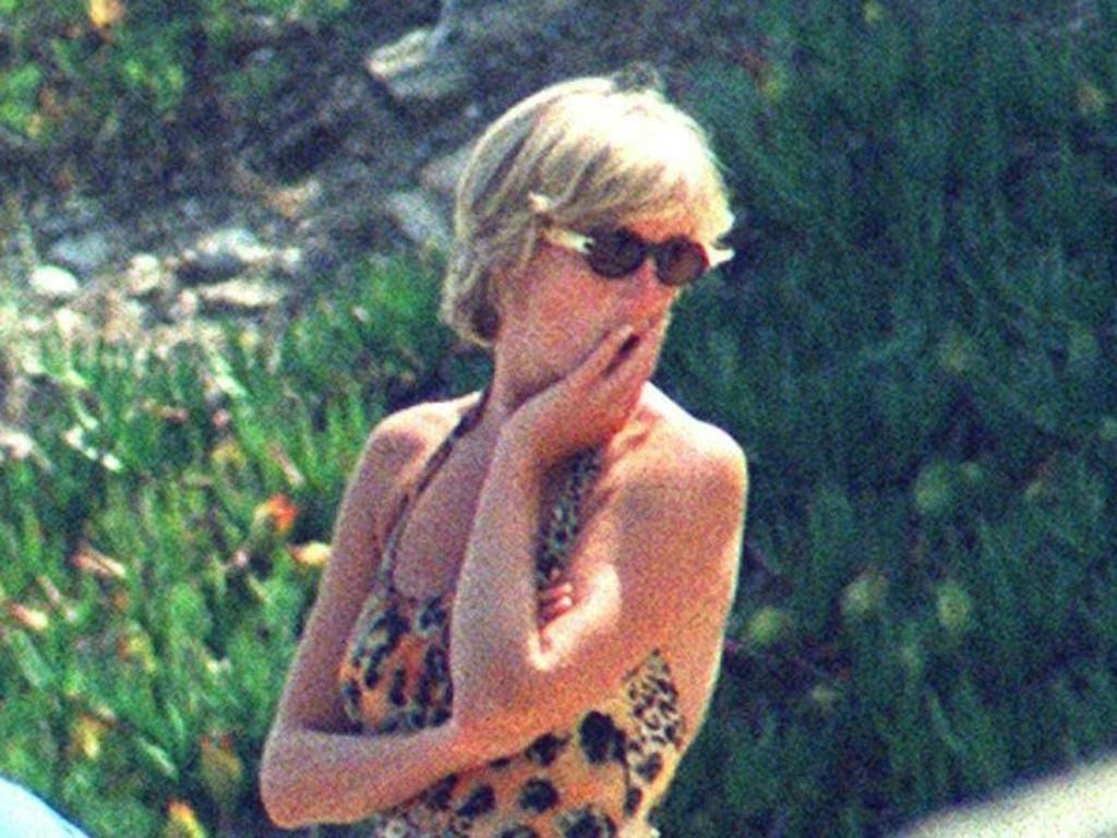 Princess Diana on the French Riveria. Picture: PATRICK HERTZOG / AFP)