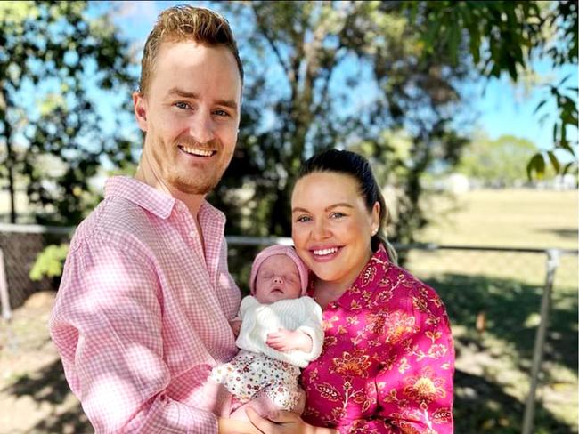 Matt and Tayla Cox. Tayla and baby were found dead in a house on Bean Street.