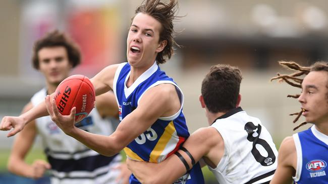 Tyler Brown in action for the Eastern Ranges.