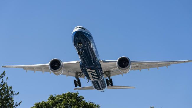 Boeing’s new 777X airliner. Picture: AFP