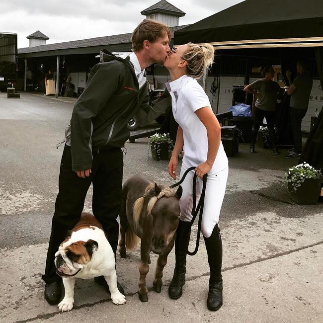 Kaley Cuoco’s newest addition ... “The horse family expands.. welcome Smooshy!!!!!” Picture: @normancook/Instagram