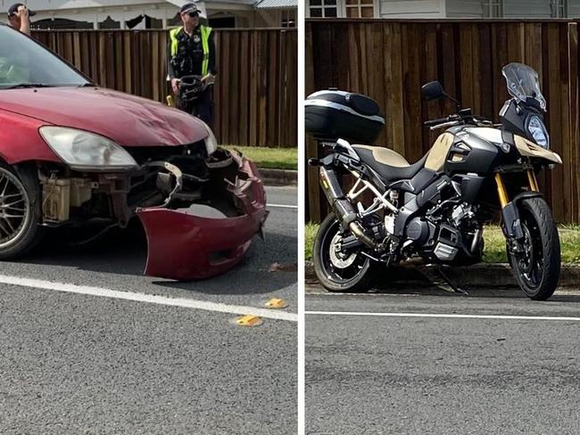 Motorcyclist taken to hospital after crash in Gympie CBD