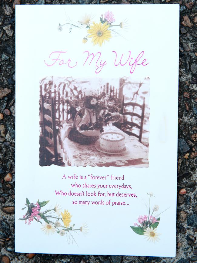 Kevin Steven Correll sent a card to his former wife on her birthday.