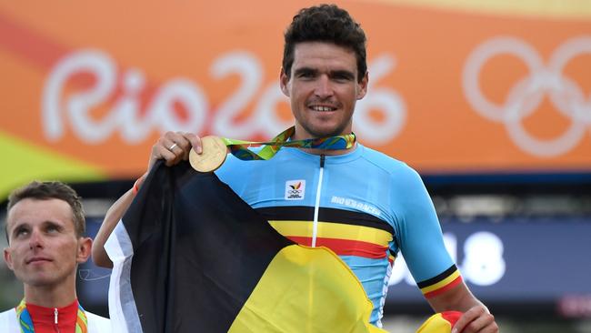 Gold medallist Belgium's Greg Van Avermaet.