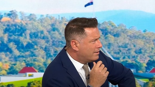 Stefanovic questioned if the US President has “lost the plot”. Picture: Channel 9