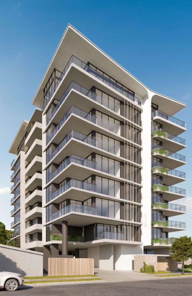 Artist impression of a Palm Beach tower planned for Twenty eighth Ave, Palm Beach