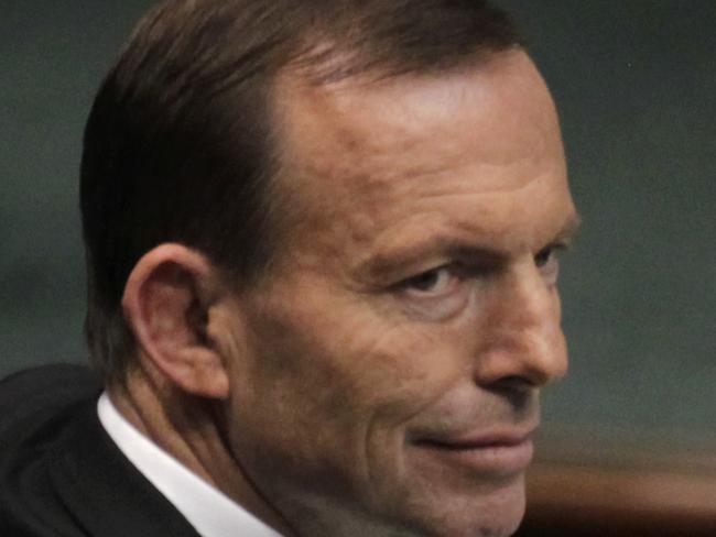 Opposition leader Tony Abbott and his Chief of Staff Peta Credlin during Question Time today in the House of Representatives, Federal Parliament, Canberra.