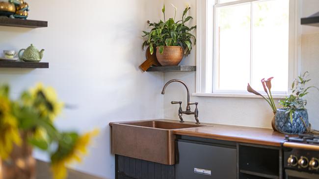 The newly-renovated kitchen at Lenna House. Picture: ABC TV