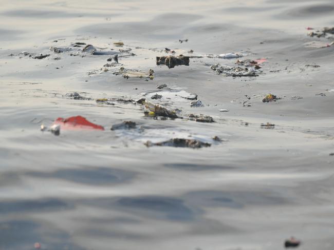 Debris from the ill-fated plane. Picture: Adek Berry/AFP