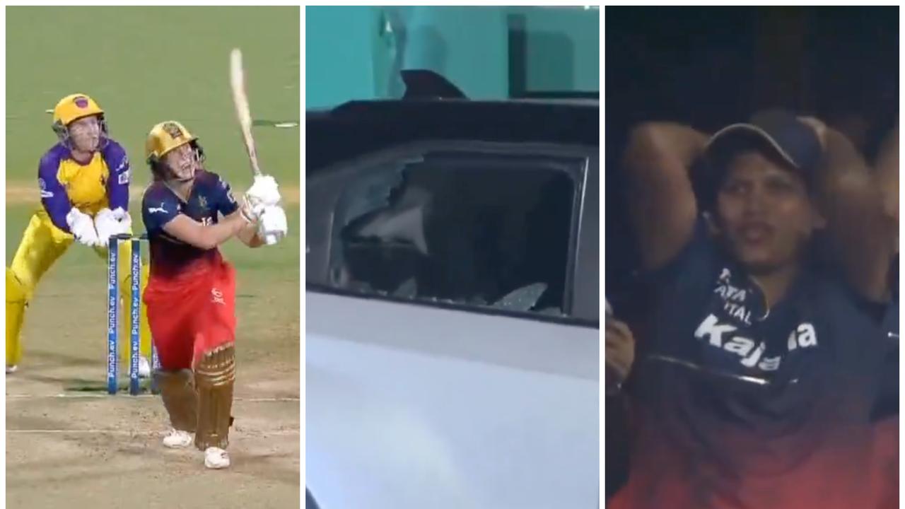 ‘You break it you keep it?’: Aussie superstar Ellyse Perry smashes car with monster six
