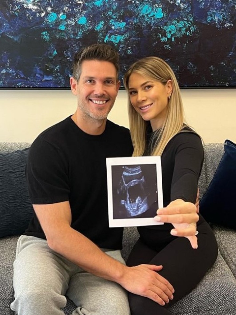 The pair are expecting their first baby in October. Picture: Instagram