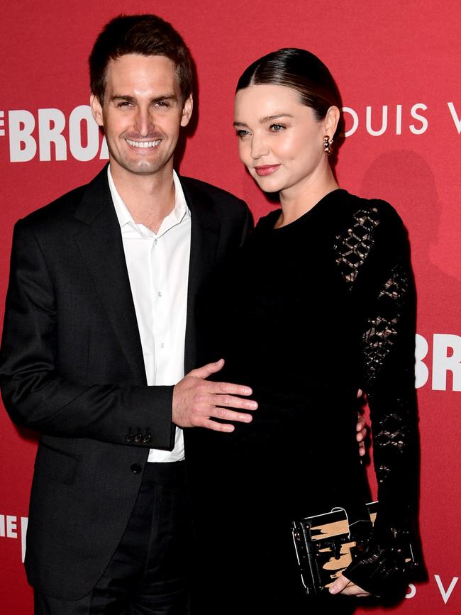 Kerr is pregnant with her second child to Snapchat founder Evan Spiegel. Picture: Emma McIntyre