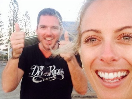 Sylvia Jeffreys and Nine News foreign correspondent Peter Stefanovic around the time they first started dating. Picture: Instagram