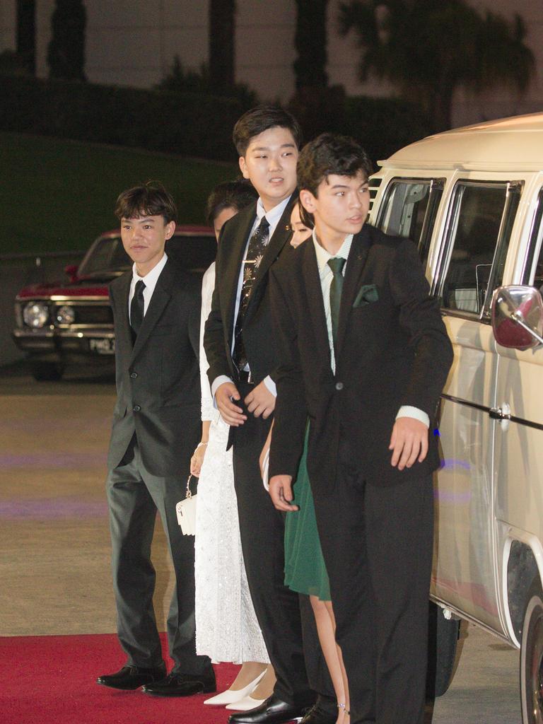 Arrivals at the Southport State High school formal held at Sea World. Picture: Glenn Campbell