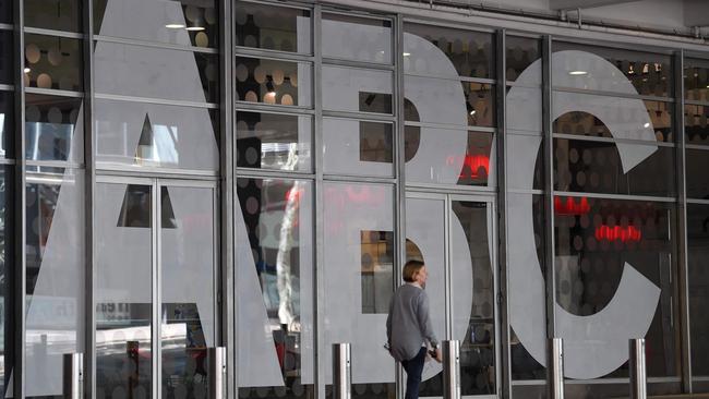 ABC staff defied calls to follow the lead of other public sector workers and voted in favour of taking a 2 per cent pay rise. Picture: Saeed KHAN/AFP