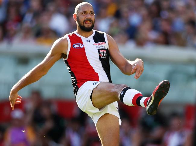 Paddy Ryder in action for the Saints on Sunday. Picture: Michael Klein