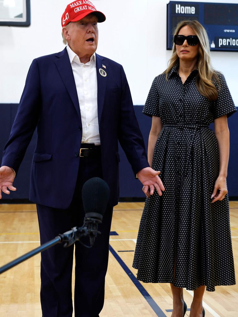 Melania said she was feeling ‘very good’. Picture: Chip Somodevilla/Getty Images/AFP