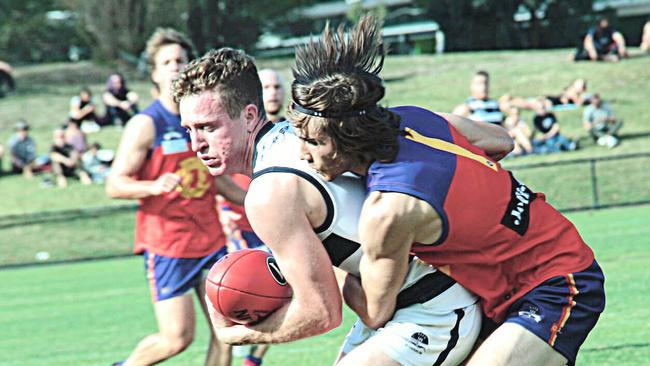 Old Geelong appears finals bound after its victory over Marcellin. Picture: Phyllis Quealy.