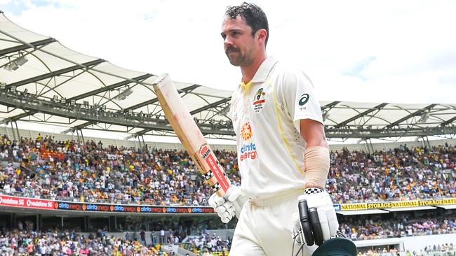 Travis Head is determined to kick on from his first Test century. Picture: Bradley Kanaris/Getty Images