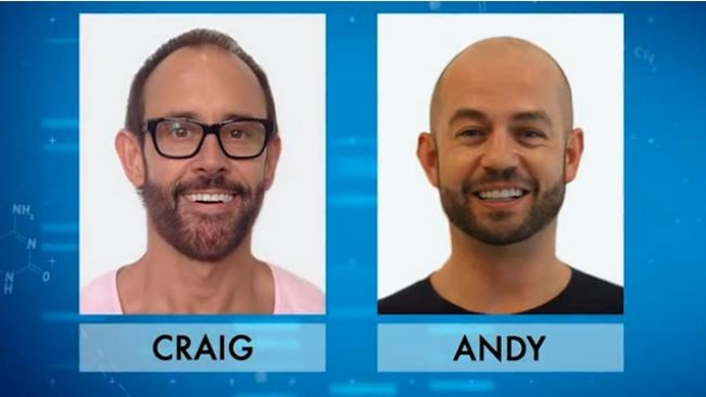 Craig and Andy are matched by experts on the program.