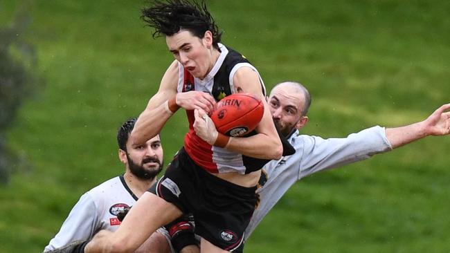 Corey Potter in action for Watsonia. Picture: Nathan McNeill