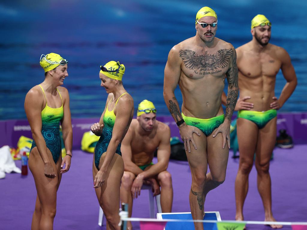 Kyle Chalmers on the pool deck in Birmingham. . Picture: Michael Klein