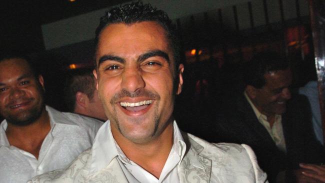 Slain former Comanchero president Mick Hawi at the Sapphire Suite Nightclub in Kings Cross, Sydney.