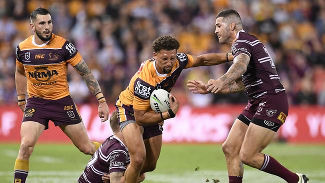 Gehamat Shibasaki will play centre against the Roosters. Picture: Albert Perez/Getty Images